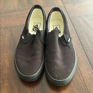 Vans Black Slip-On Sneakers